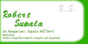 robert supala business card